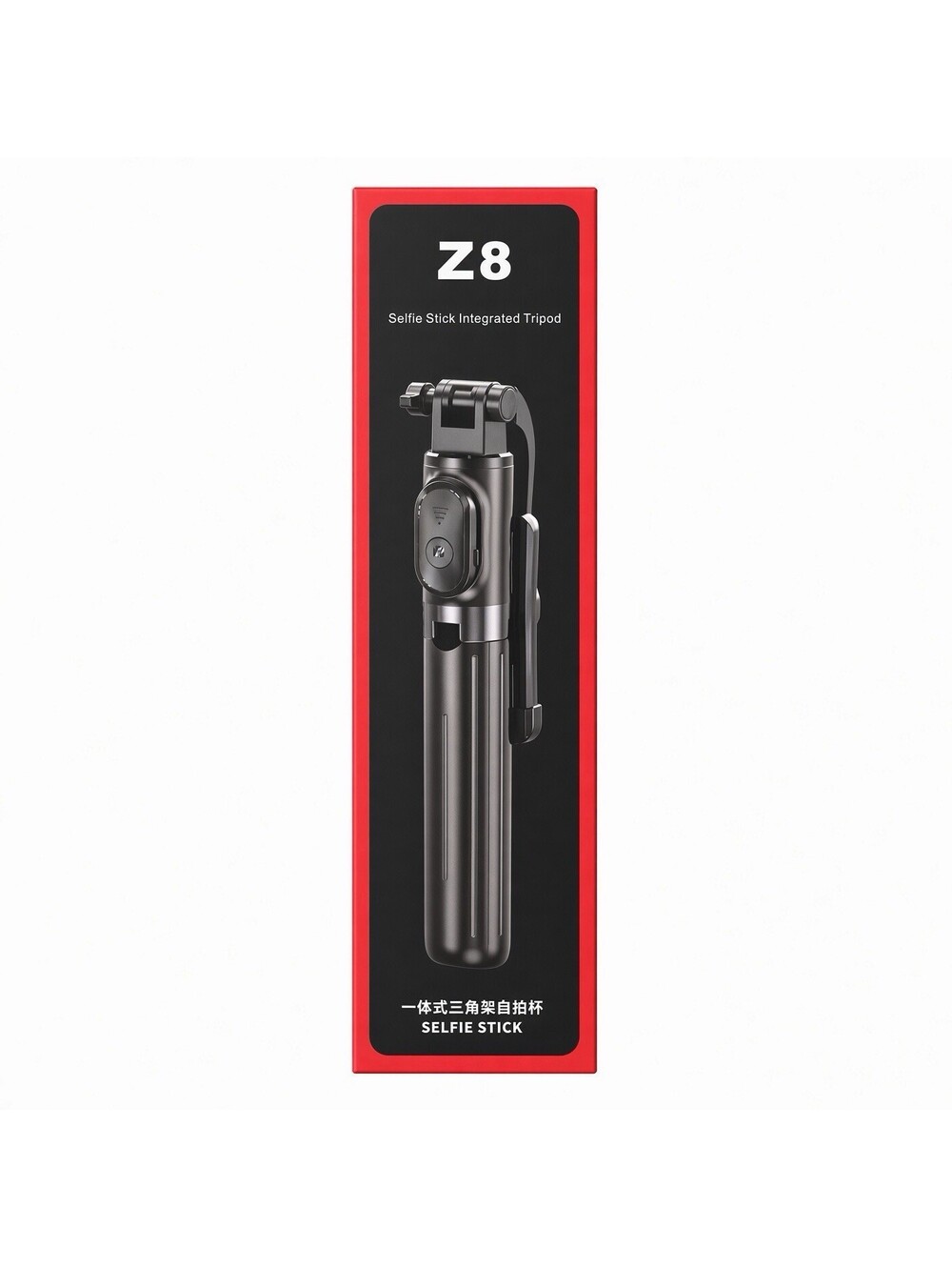 Z8 Selfie Stick Tripod Bluetooth Remote Stainless Steel 27.6 Inch